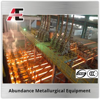 Máquina de fundição contínua para fornos de indução em equipamentos metalúrgicos