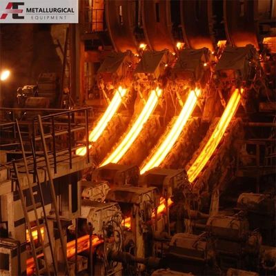 Máquina de fundição contínua para fornos de indução em equipamentos metalúrgicos