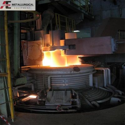 Forno de arco elétrico industrial EAF 50T-150T com cabos refrigerados a água de grande área seccional